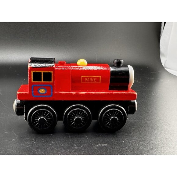Thomas Wooden Railway Vtg 2001 Mike Train Engine Learning Curve - Picture 9 of 12